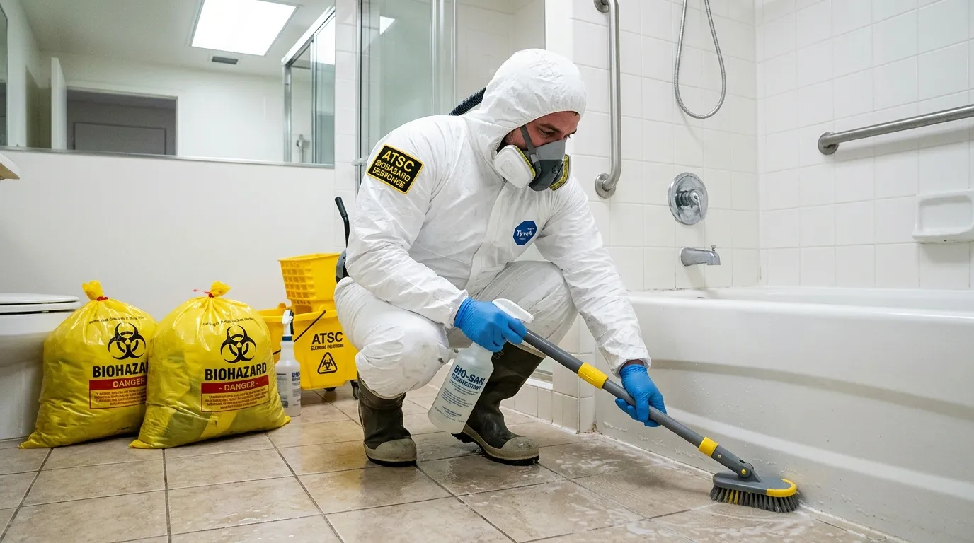 Decontamination equipment deployed for Blood Cleanup in Manville